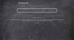 Desktop Screenshot of dicrionary.com